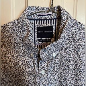 Denim & Flower short sleeve button down shirt